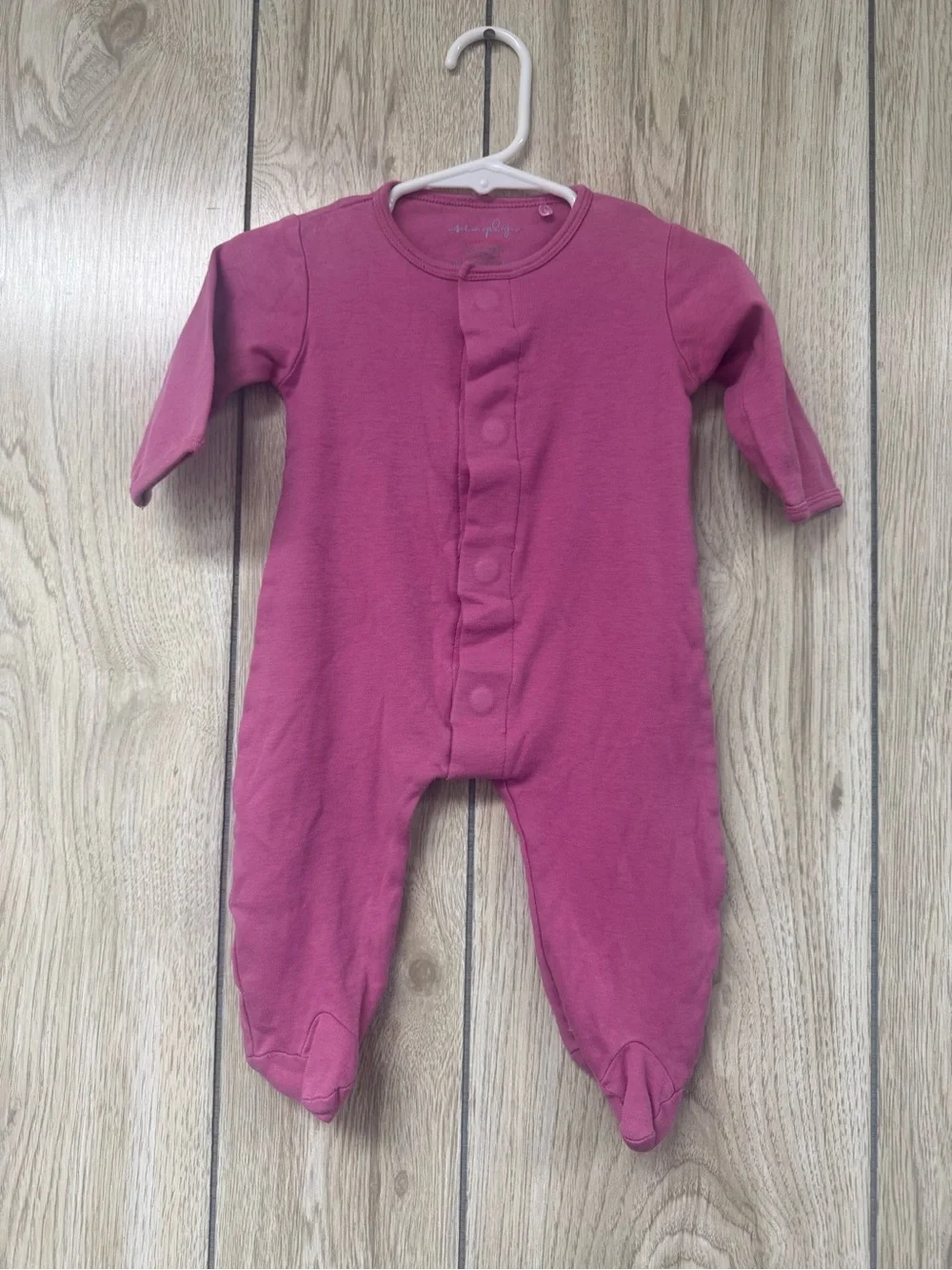 Magnetic Me Raspberry-Magenta Footed One-Piece Pajamas